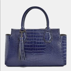 Justfab Tyson Satchel faux snakeskin
